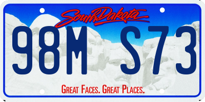 SD license plate 98MS73