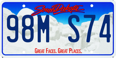 SD license plate 98MS74