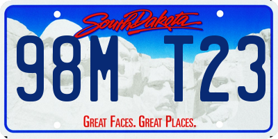 SD license plate 98MT23