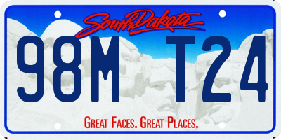 SD license plate 98MT24