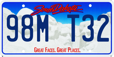 SD license plate 98MT32