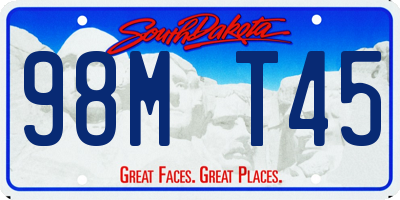 SD license plate 98MT45