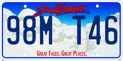 SD license plate 98MT46