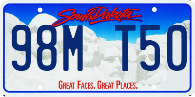 SD license plate 98MT50