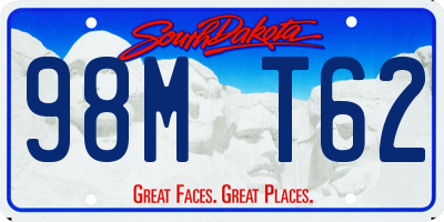 SD license plate 98MT62