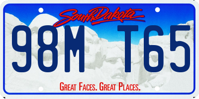 SD license plate 98MT65