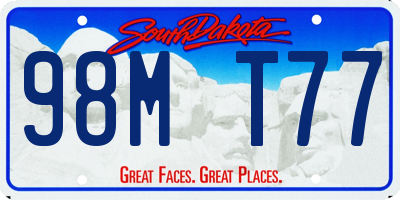 SD license plate 98MT77