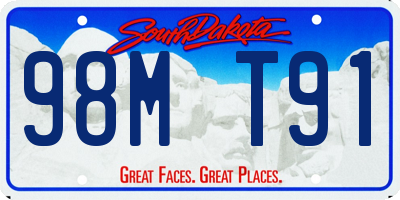 SD license plate 98MT91