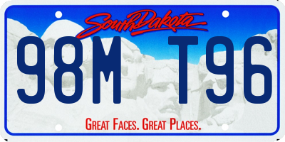 SD license plate 98MT96