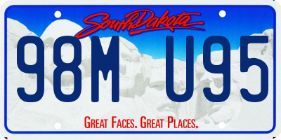 SD license plate 98MU95