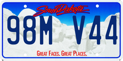 SD license plate 98MV44