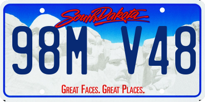 SD license plate 98MV48