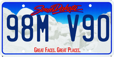 SD license plate 98MV90