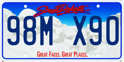 SD license plate 98MX90