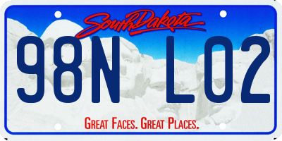 SD license plate 98NL02