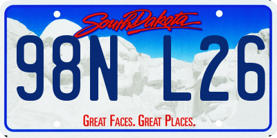 SD license plate 98NL26