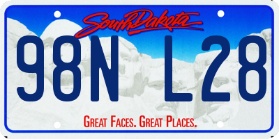 SD license plate 98NL28