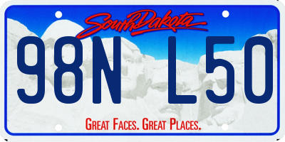 SD license plate 98NL50