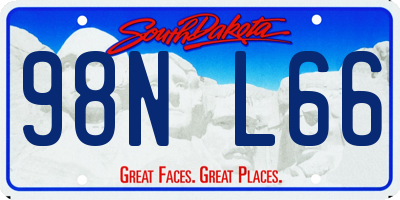 SD license plate 98NL66