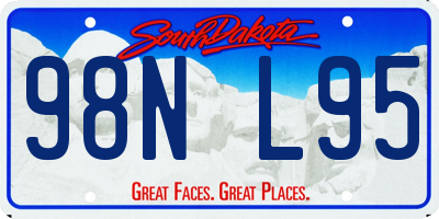 SD license plate 98NL95