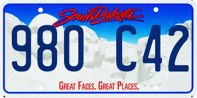 SD license plate 98OC42
