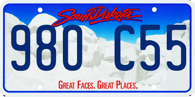 SD license plate 98OC55