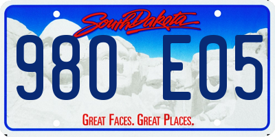 SD license plate 98OE05