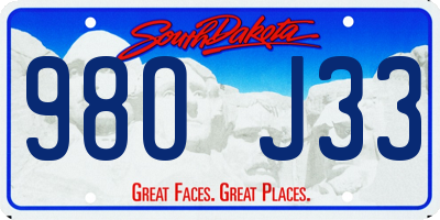 SD license plate 98OJ33