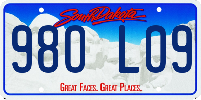SD license plate 98OL09