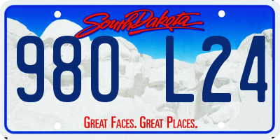 SD license plate 98OL24