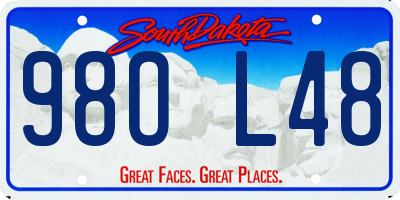 SD license plate 98OL48