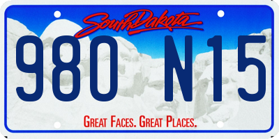 SD license plate 98ON15