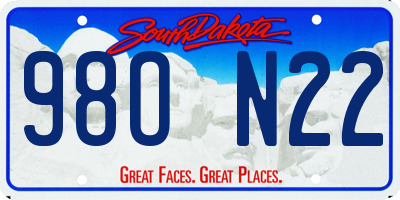 SD license plate 98ON22