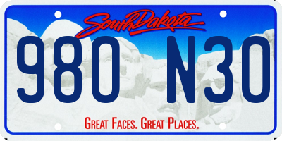 SD license plate 98ON30