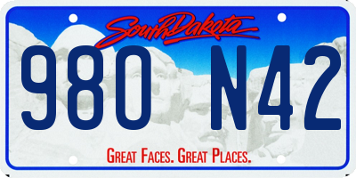 SD license plate 98ON42