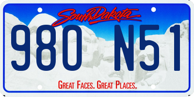 SD license plate 98ON51
