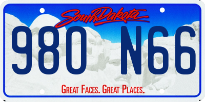 SD license plate 98ON66