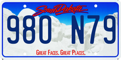 SD license plate 98ON79