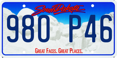 SD license plate 98OP46
