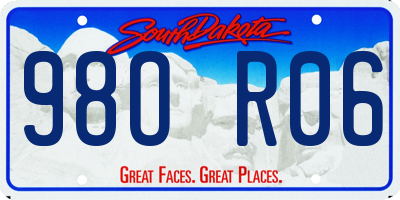 SD license plate 98OR06