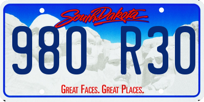SD license plate 98OR30