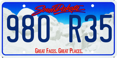SD license plate 98OR35