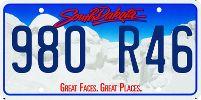 SD license plate 98OR46