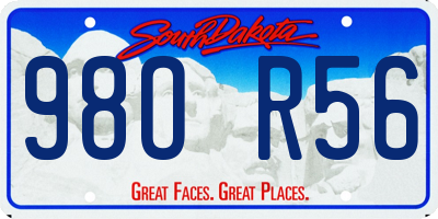 SD license plate 98OR56