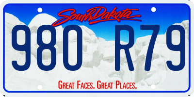SD license plate 98OR79