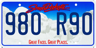 SD license plate 98OR90