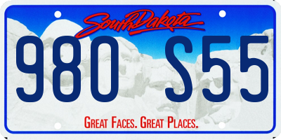 SD license plate 98OS55