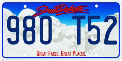 SD license plate 98OT52