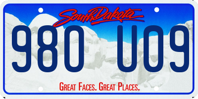 SD license plate 98OU09
