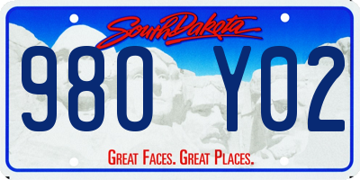 SD license plate 98OY02